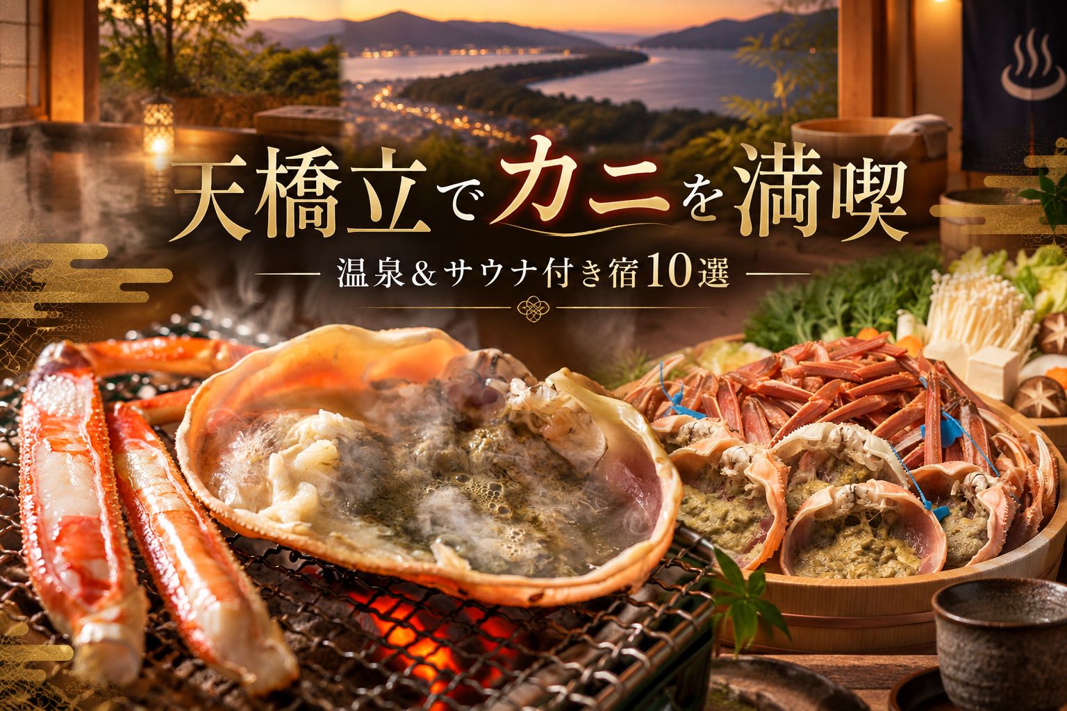 天橋立でカニを満喫 温泉＆サウナ付き宿10選