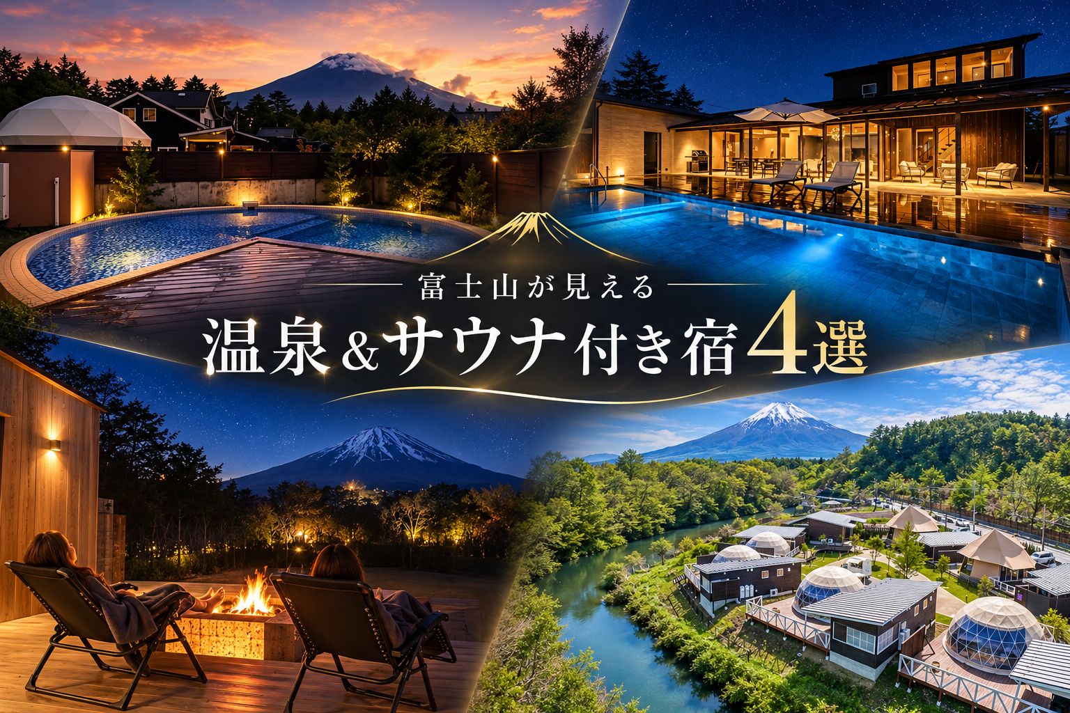 富士山が見える｜温泉＆サウナ付き宿4選
