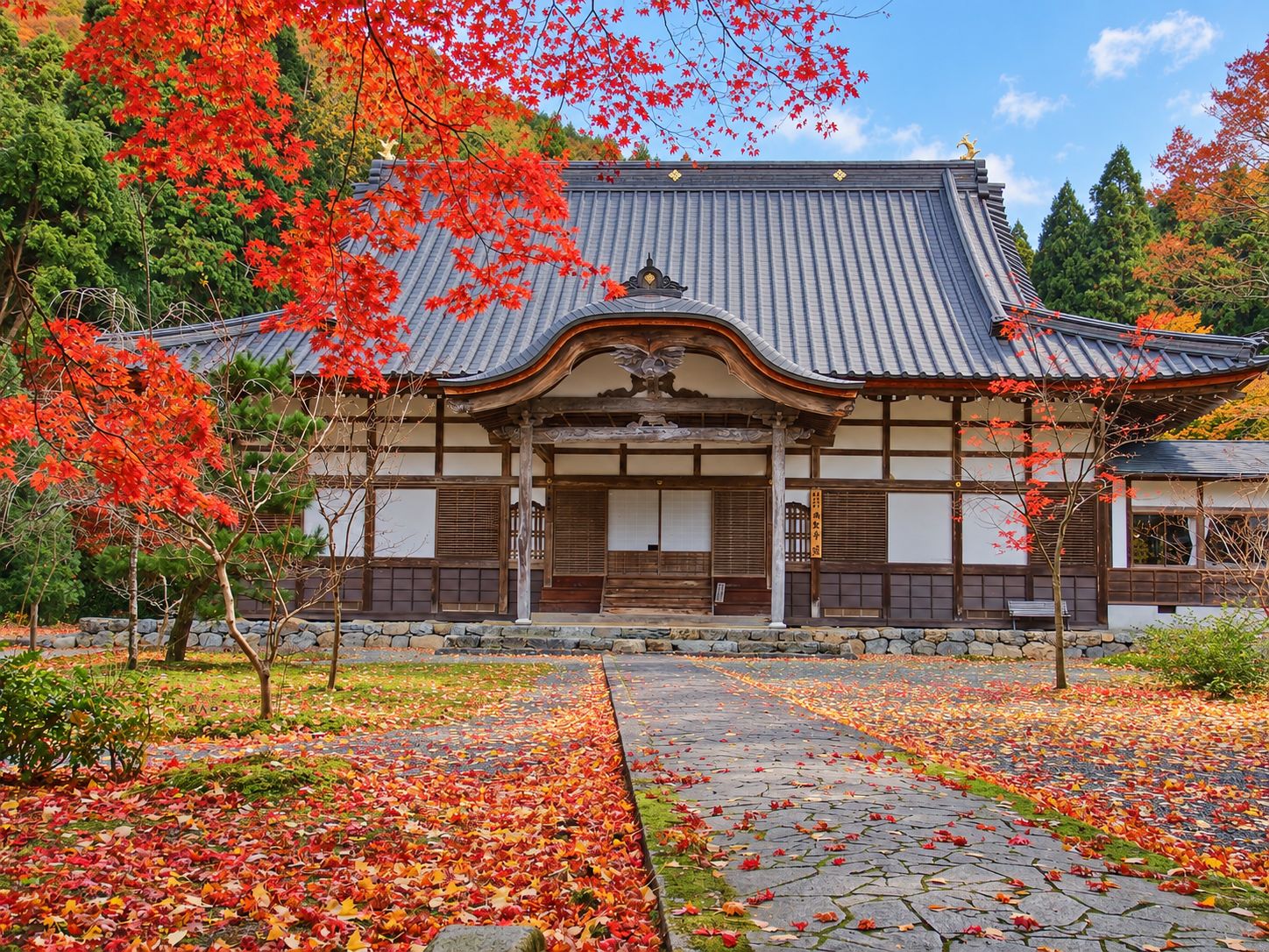 興聖寺・旧秀隣寺庭園の紅葉