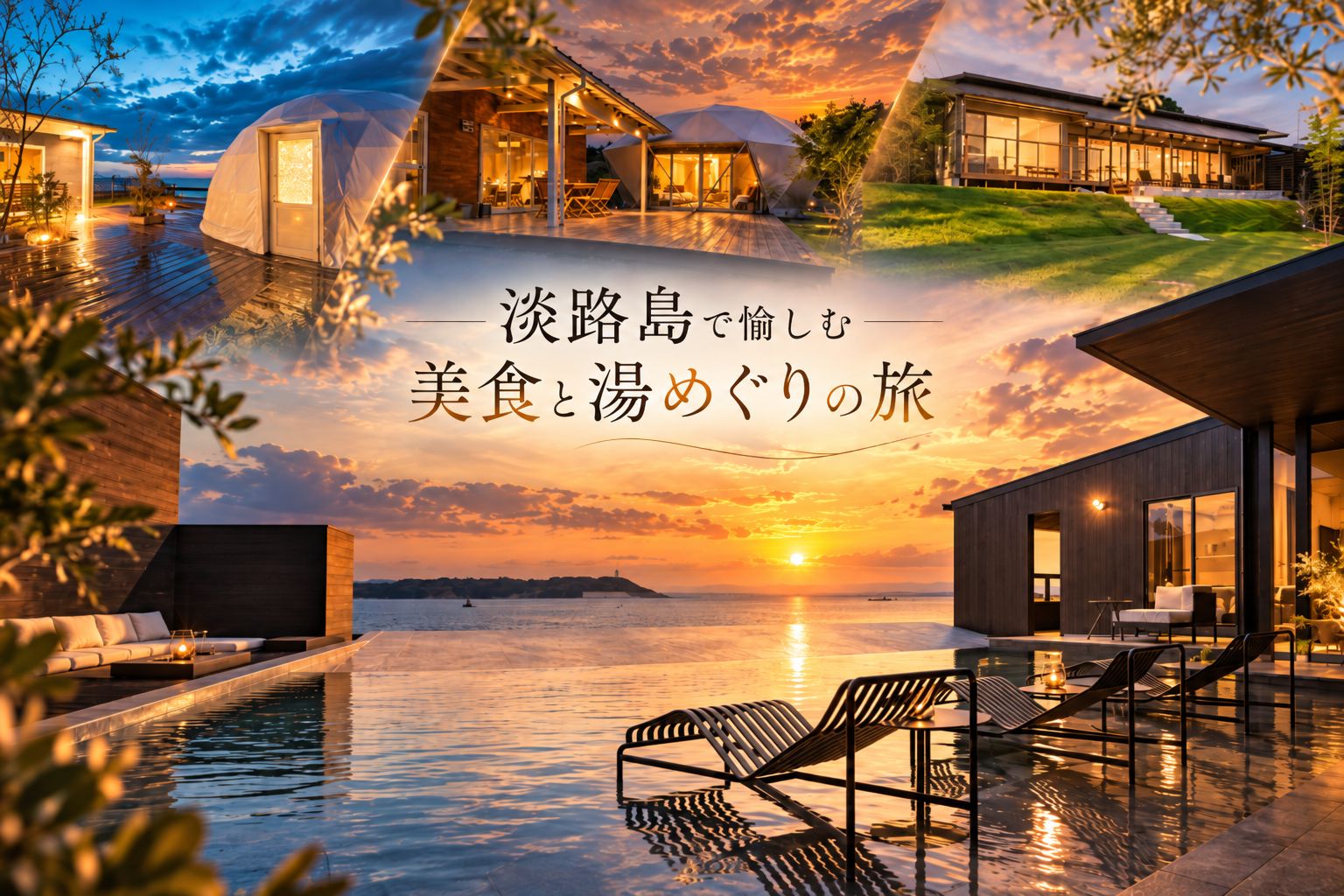 淡路島で愉しむ5つの宿―美食と湯めぐりの旅